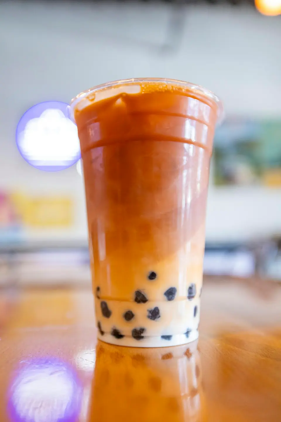 Hồng trà đào trân châu